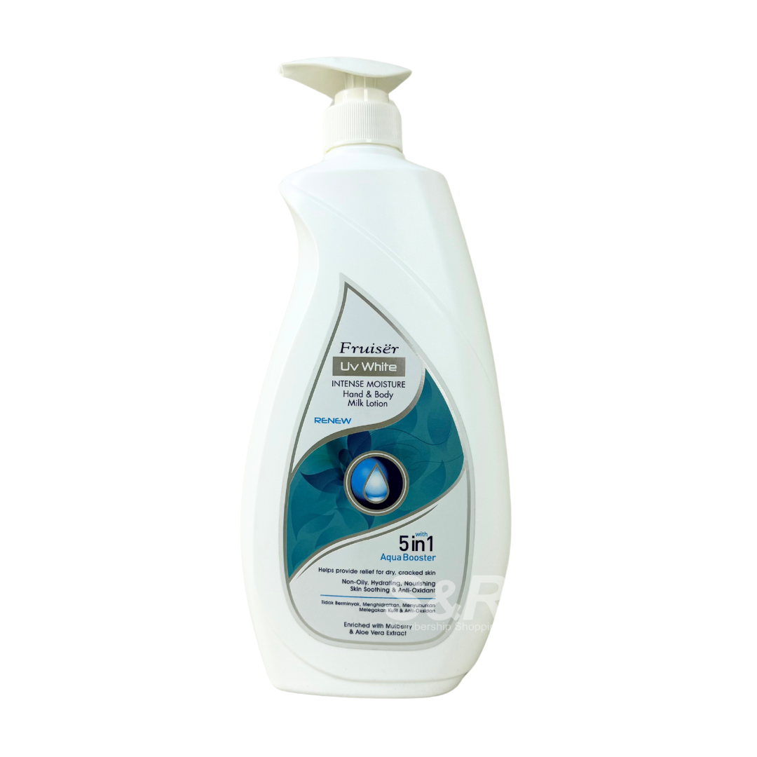Fruiser UV White Renew Hand & Body Milk Lotion with 5 in 1 Aqua Booster 1L